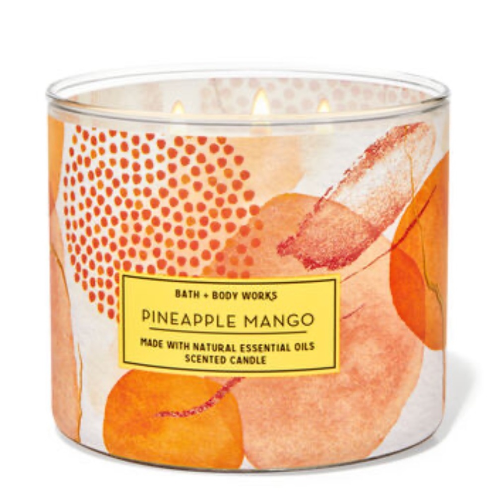 Pineapple Mango Bath & Body Works 3 Wick Candle